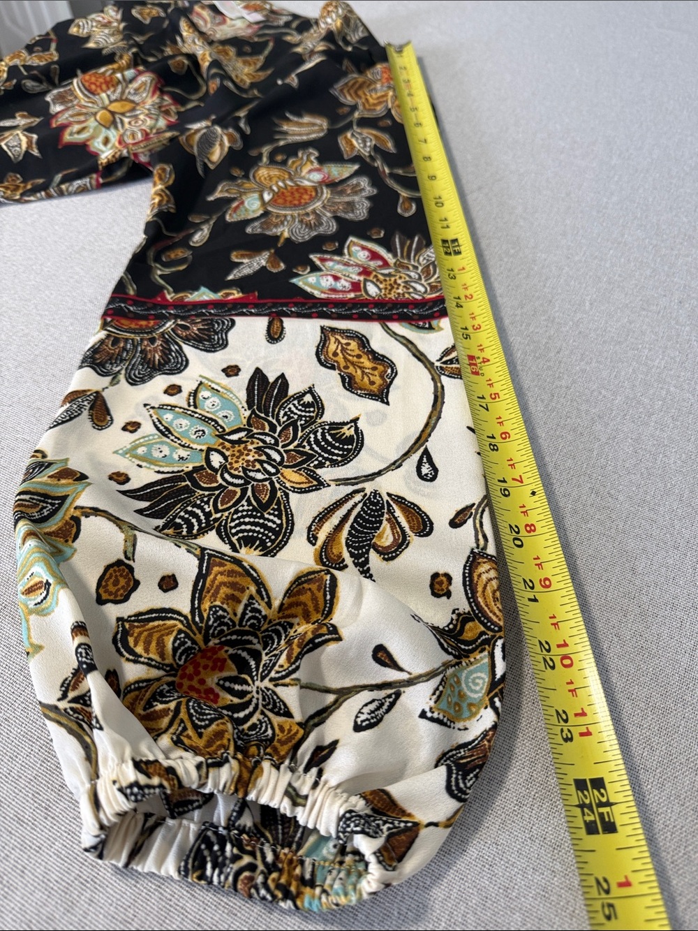 Belle by Kim Gravel BOHO tunic blouse SZM - Picture 11 of 14